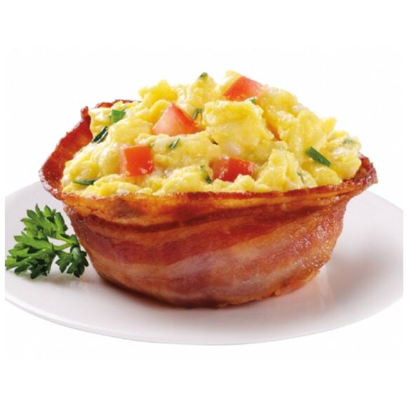 As Seen On TV Perfect Bacon / Bread Bowl Bowls 4 Pack w. Instructions Brand New - Picture 6 of 6
